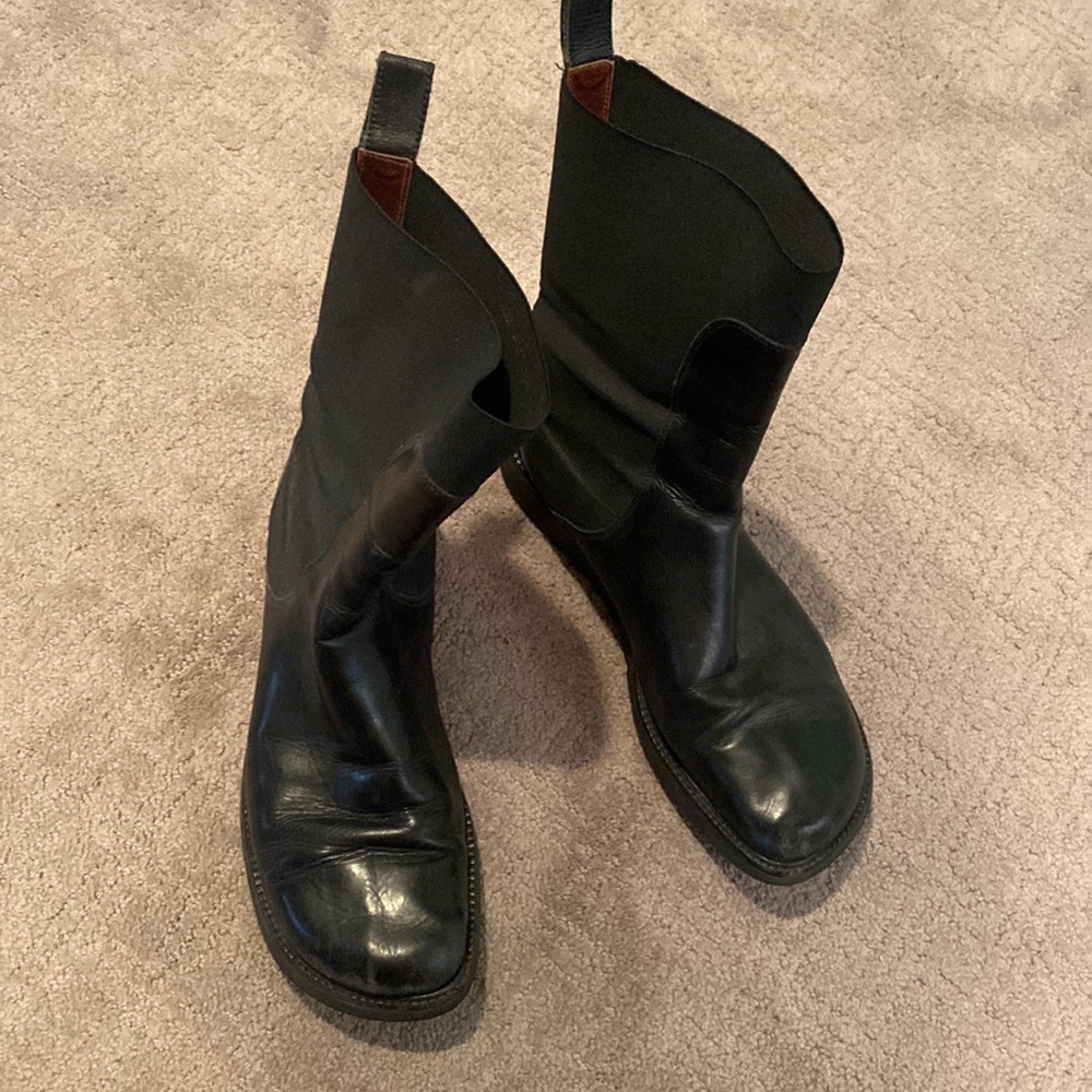 Donald Pliner Black Stretch Boots Good Condition